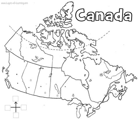 Printable Map Of Canada Provinces | Printable, Blank Map Of Canada With ...