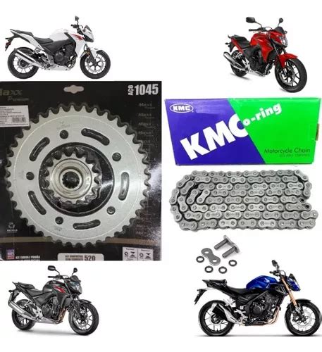 Kit Relaçao Maxx Cb 500 F Corrrente Kmc Retentor 2019