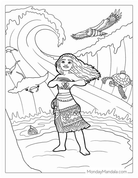 Moana Colouring In Page - 10