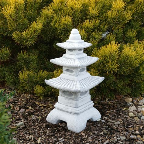 Stone Japanese Pagoda Statue Japanese Lantern Yard Etsy