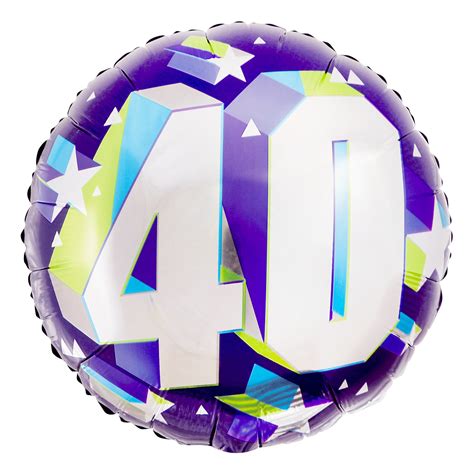 Buy Purple 40th Birthday 18 Inch Foil Helium Balloon For Gbp 279