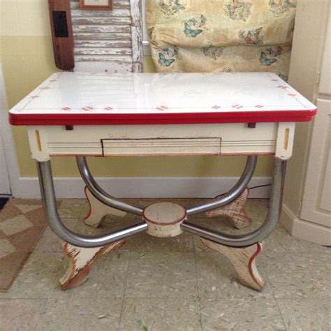 Vintage Porcelain Kitchen Tables 15 Ways To Present Your Delicious