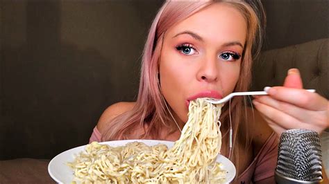 Asmr Creamy Cauliflower Alfredo With Nu Pasta ~ Mukbangeating Show