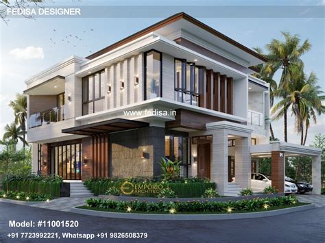 Village House Plans With Photos Luxury Villa Exterior Design Bamboo ...