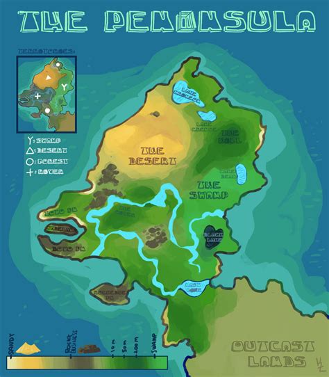 Map of The Peninsula by Kyldrun on DeviantArt