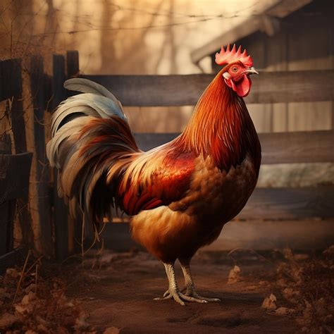 A photograph of rooster chicken hen | Premium AI-generated image