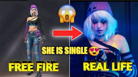 FREE FIRE CHARACTER DASHA IN REAL LIFE SHE IS SINGLE FREE FIRE