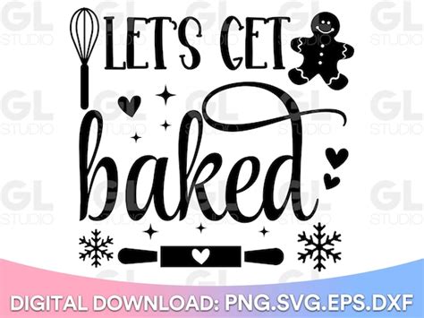 Lets Get Baked Svg Christmas Pot Holder Svg Png Etsy Canada