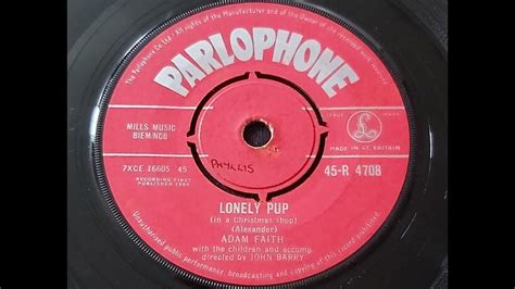 Adam Faith Lonely Pup 1960 45 Rpm Youtube