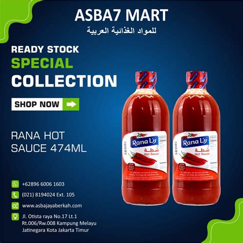 Rana Hot Sauce Ml Asba Jaya Berkah