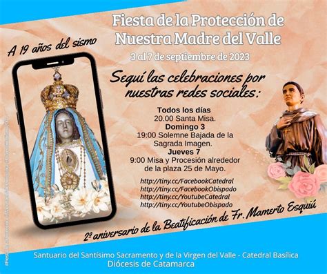 Las celebraciones en honor a la Virgen del Valle se transmitirán en