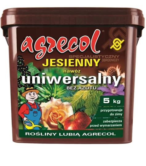 Nawóz Uniwersalny Jesienny Bez Azotu Mineralny Granulat 5kg Agrecol