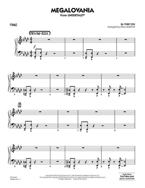 Toby Fox Megalovania From Undertale Sheet Music Notes Chords Piano