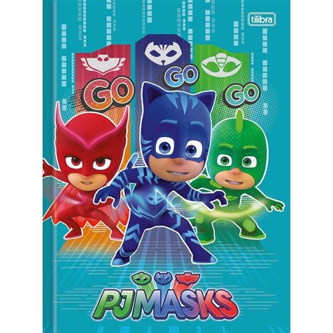 Caderno Brochurao Cd F Pj Masks Tilibra Barra Solu Es