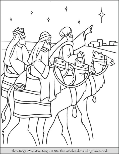 Timely Free Coloring Pages Of The Three Wise Men Special 3 Page Bible