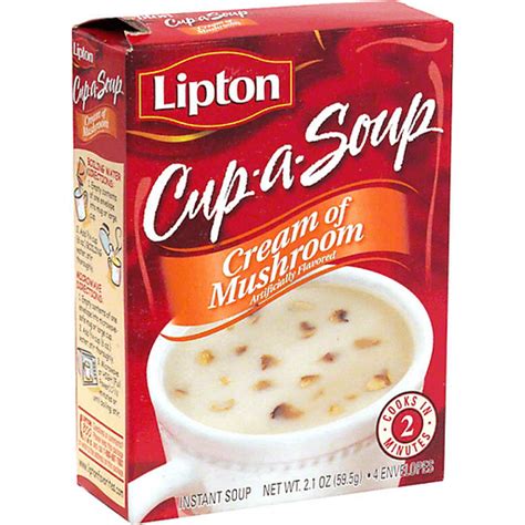 Lipton Cup A Soup Instant Soup Cream Of Mushroom Dry Soup Mixes