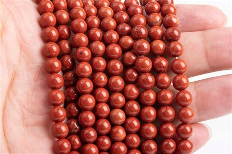 Red Jasper Beads Grade Aaa Genuine Natural Gemstone Round Etsy