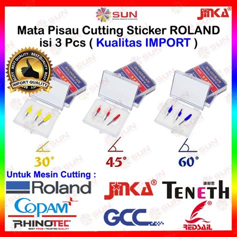 Jual 3 Pcs Blade Jarum Mata Pisau Import Mesin Cutting Sticker