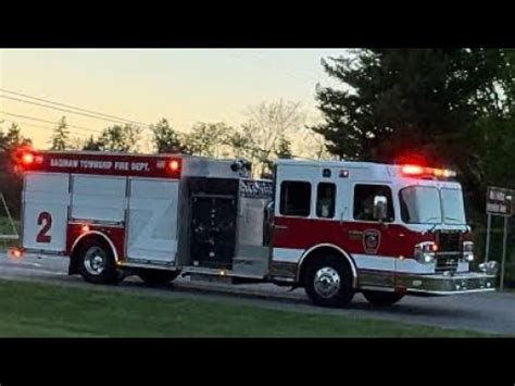 Saginaw Township MI FD E 2 Responding APPLIANCE FIRE YouTube