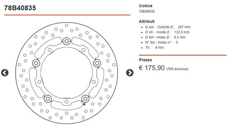 Paar Bremsscheiben Vorne BREMBO Serie Gold Schwimmende Yamaha 400