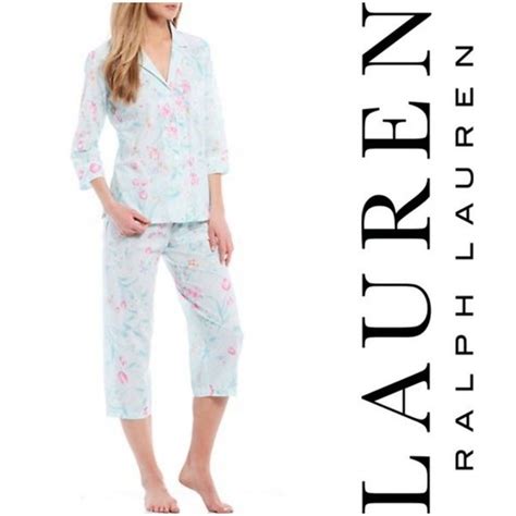 Lauren Ralph Lauren Intimates And Sleepwear Lauren Ralph Lauren Pajama Set 34 Sleeve Capri