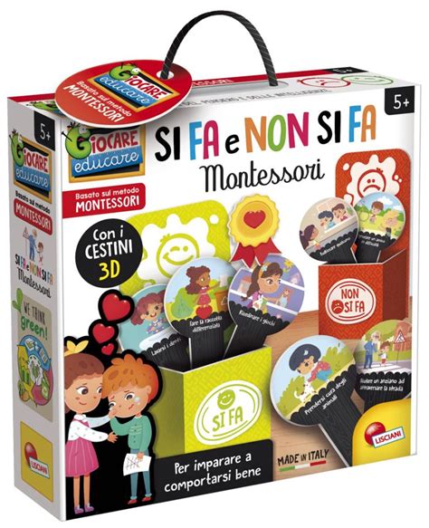 Montessori Si Fa E Non Si Fa Giochi Educativi Comportamento