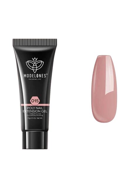 Buy Modelones Long Lasting Uv Led Cured Poly Nail Extension Gel G Deep Nude Nail