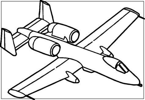 Dibujos De Aviones Para Colorear