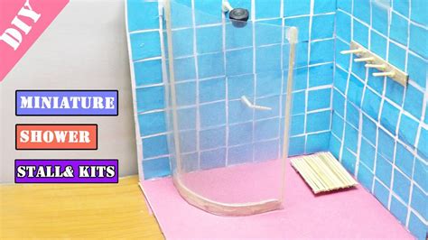 Diy Miniature Shower Stalls Kits Dollhouse Ideas Youtube