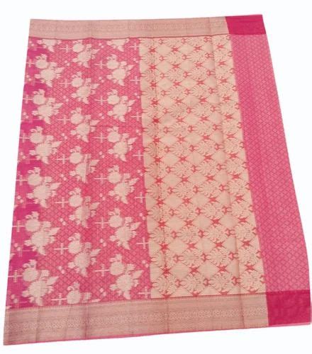 Rose Pink Kota Cotton Weaving Saree M At Rs Piece In Maunath