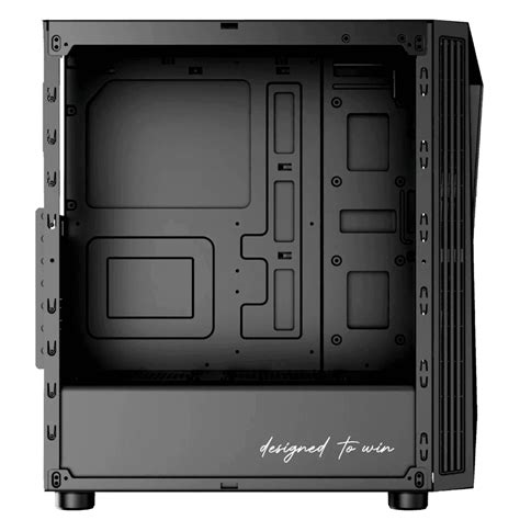 Gabinete Gamer Motospeed Hyrax Atx Rgb Lateral Em Vidro Temperado S