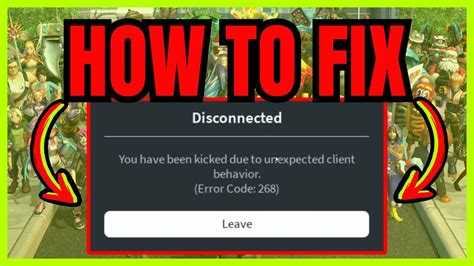 How To FIX Unexpected Client Behaviour Roblox WORKING 2024 YouTube