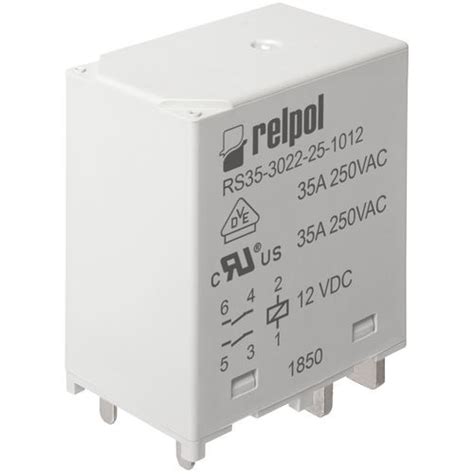 24 Vdc Electromechanical Relay RS35 Series RELPOL 12 Vdc 110VDC