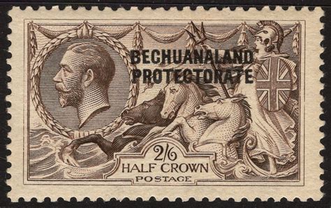 Bechaunaland 1923 2 6 Chocolate Brown Sg 88 Lightly Mounted Mint Toned