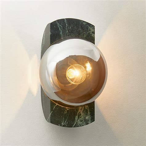 Marceau Boule Polished Brass Modern Wall Sconce Light Reviews Cb