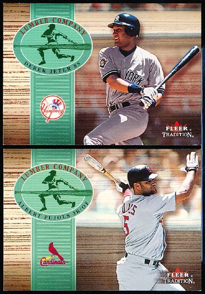 Lot Detail 2002 Fleer Tradition Baseball Lumber Company Complete