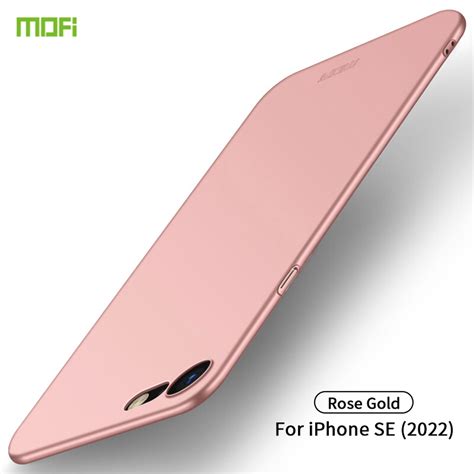 For IPhone SE 2022 2020 MOFI Frosted PC Ultra Thin Hard Case Rose