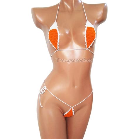 Extreme Micro G String Bikini Erotic Bikini Sexy Teardrop Bikini Crochet Thong Bikini Set Etsy