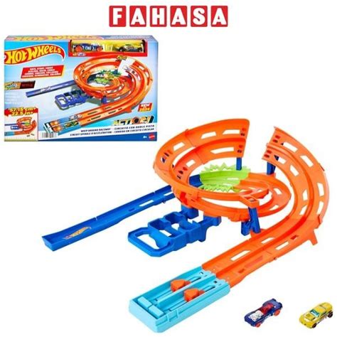 Bộ Thử Thách Đường Đua Hot Wheels Xoắn Kép Xoay Vòng Hot Wheels HTK17 Shopee Việt Nam