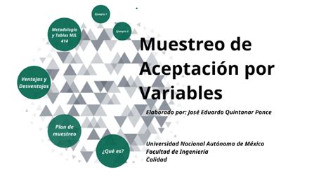 Muestreo De Aceptación Por Variables By Eduardo Quintanar On Prezi