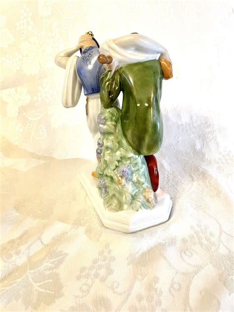 Herend Porcelain Hungary Figurine Dancing Men Musician Drunk