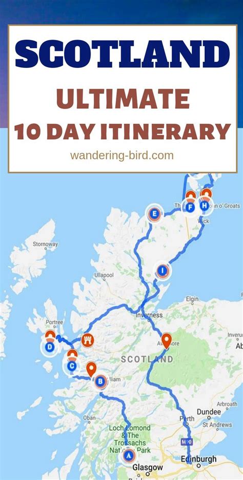 Tourist Road Map of Scotland Pdf Download - Best Tourist Places in the ...