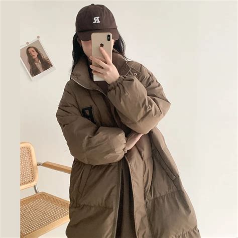 Parkas Largas De Algod N Con Capucha Para Mujer Abrigos Informales