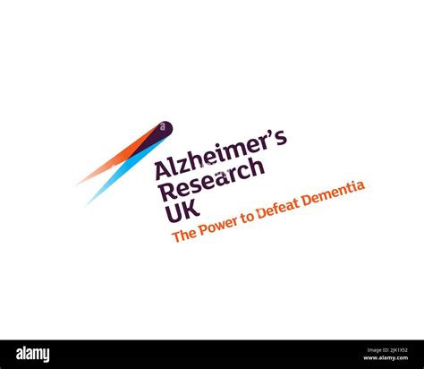 Alzheimer's Research UK, Rotated Logo, White Background Stock Photo - Alamy