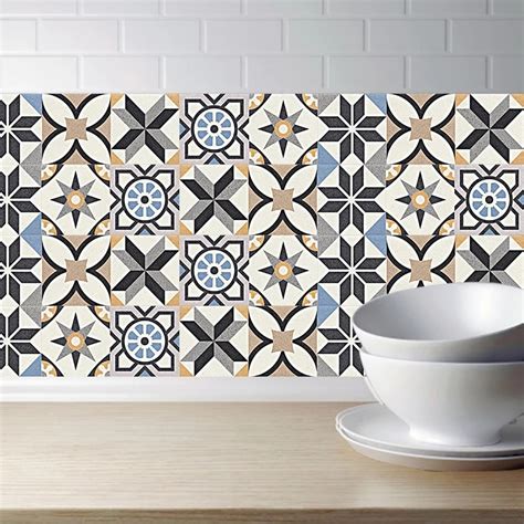 Moroccan Style Diy Mosaic Wall Tiles Stickers Waist Line Wall Sticker