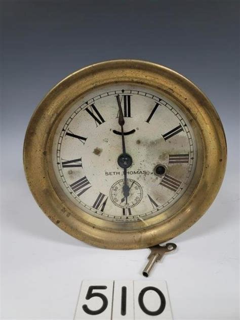 Seth Thomas Brass Ships Clock Clockprices