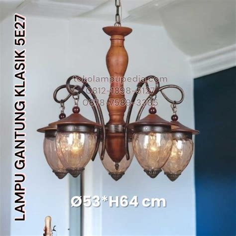 Jual Lampu Gantung KLASIK 5 E27 Harga Terbaru Toko Lampupedia