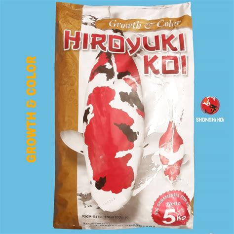 Pakan Koi Hiroyuki Growth Color Original Pack Kg Shonshikoi