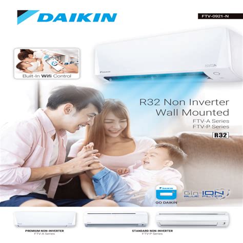 Daikin Ftv P Series Wall Mounted Non Inverter R Built In Wifi