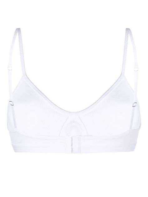 Marine Serre Crescent Moon Embroidered Bra Farfetch